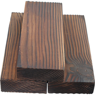 花旗松表面炭化木